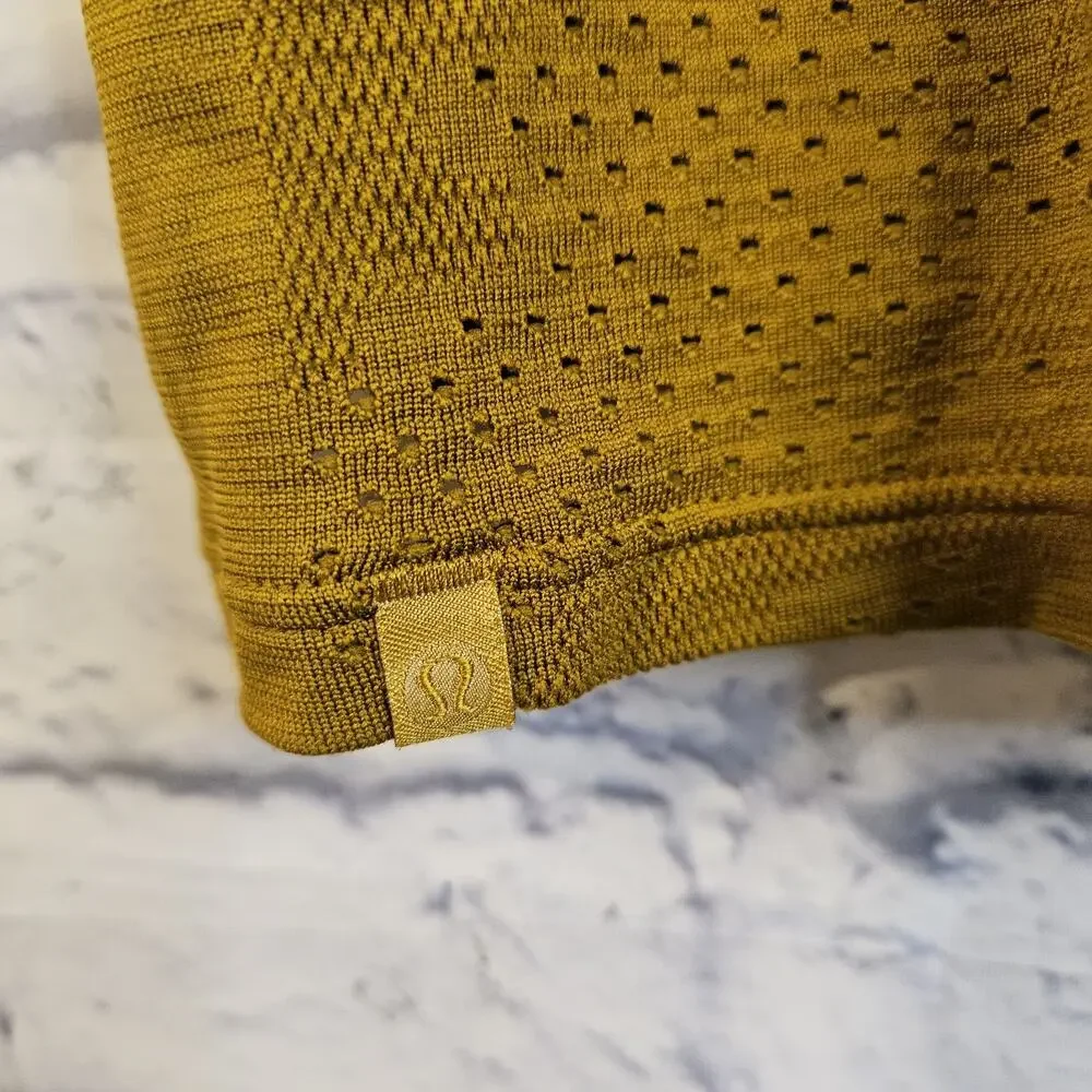 Lululemon Women Brown Train to Be Tank Perforated Sleeveless Top 4